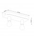 Tavo Industrial Semi Flush Ceiling Light Grey 2x E27-5