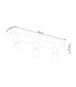 Tavo Industrial Semi Flush Ceiling Light Grey 3x E27-5