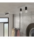 Tavo Industrial Semi Flush Ceiling Light Grey 3x E27-9