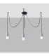 Neso Minimalistic Cluster Pendant Ceiling Light Black 3x E27-2