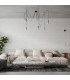Neso Minimalistic Cluster Pendant Ceiling Light Black 3x E27-9