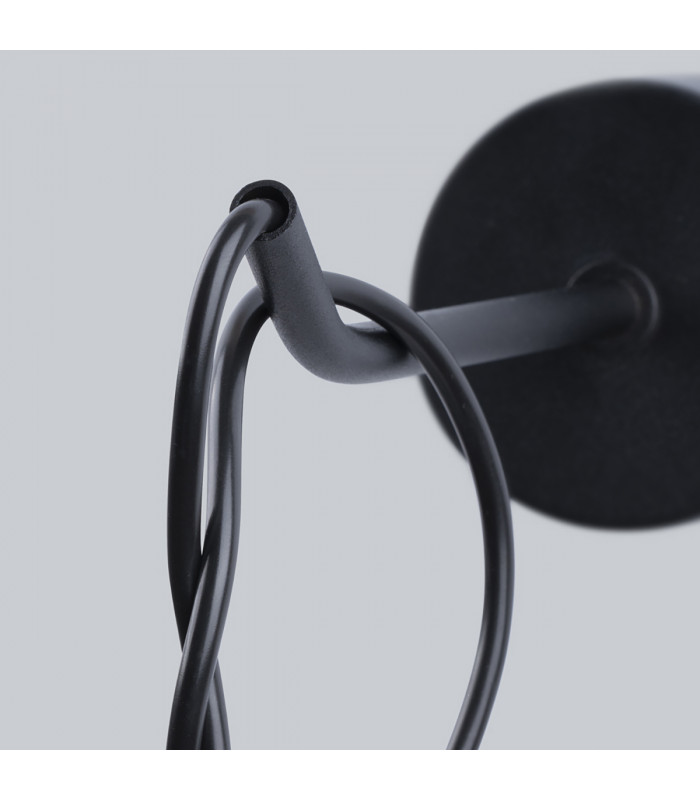 Neso Minimalistic Wall Lamp Black 1x E27-4