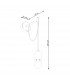 Neso Minimalistic Wall Lamp Black 1x E27-6