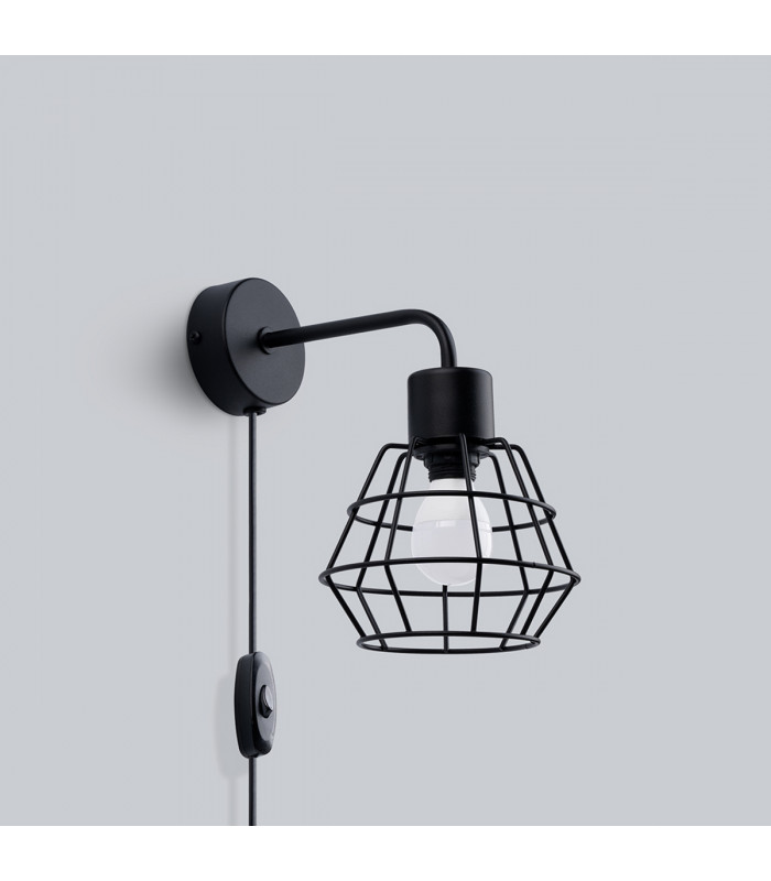 Suba Industrial Wall Lamp Black 1x E27-2