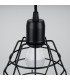 Suba Industrial Cluster Pendant Ceiling Light Black 3x E27-4