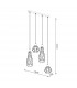 Suba Industrial Bar Pendant Ceiling Light Black 4x E27-5