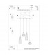 Suba Industrial Bar Pendant Ceiling Light Black 4x E27-6