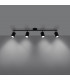 Lemmi Modern Ceiling Spotlight Bar Black 4x GU10-3