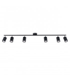 Lemmi Modern Ceiling Spotlight Bar Black 6x GU10-1