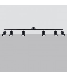 Lemmi Modern Ceiling Spotlight Bar Black 6x GU10-2