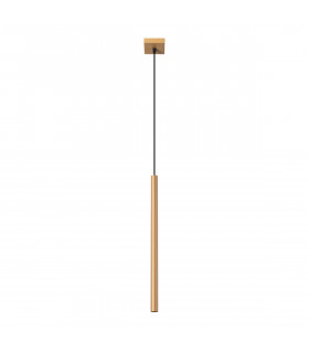 Pastelo Modern Slim Pendant Ceiling Light Gold 1x G9-1