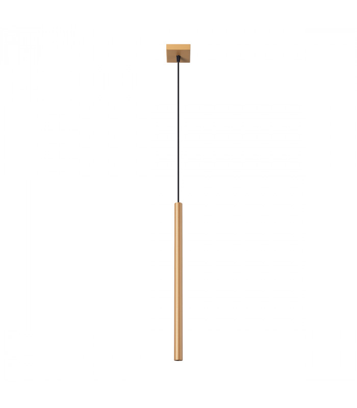 Pastelo Modern Slim Pendant Ceiling Light Gold 1x G9-1