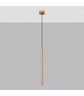 Pastelo Modern Slim Pendant Ceiling Light Gold 1x G9-2