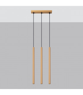 Pastelo Modern Batten Gold 3x G9-2