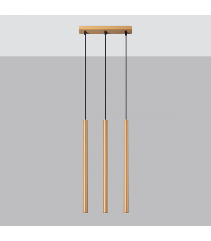 Pastelo Modern Batten Gold 3x G9-2