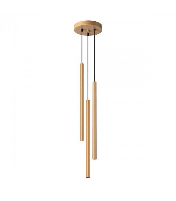 Pastelo Modern Cluster Pendant Ceiling Light Gold 3x G9-1