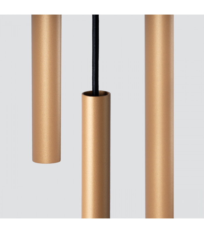 Pastelo Modern Cluster Pendant Ceiling Light Gold 3x G9-4
