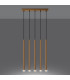 Pastelo Modern Bar Pendant Ceiling Light Gold 5x G9-3