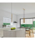 Pastelo Modern Bar Pendant Ceiling Light Gold 5x G9-9