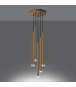 Pastelo Modern Cluster Pendant Ceiling Light Gold 5x G9-3