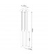 Pastelo Modern Cluster Pendant Ceiling Light White 5x G9-5