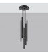 Pastelo Modern Cluster Pendant Ceiling Light Black 5x G9-2