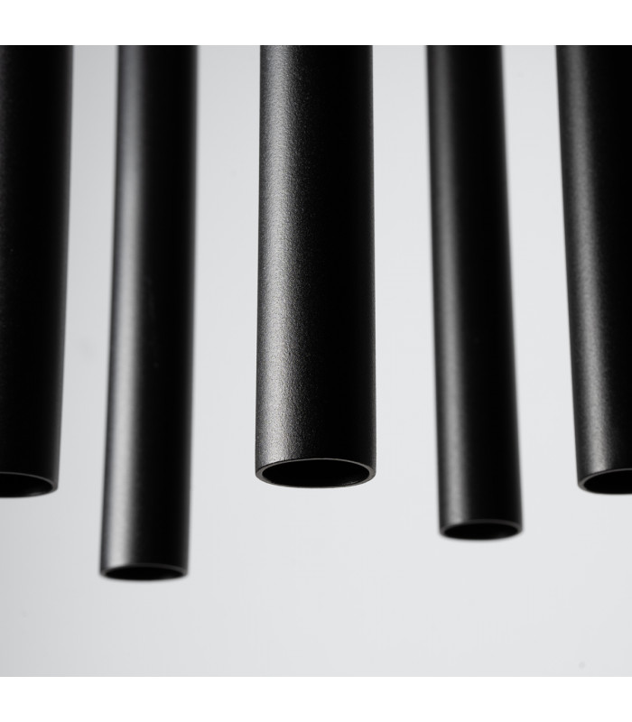 Pastelo Modern Cluster Pendant Ceiling Light Black 5x G9-4