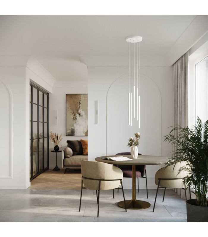 Pastelo Modern Up & Down Wall Lamp White 2x G9-7