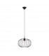 Tsuno Industrial Wire Frame Pendant Ceiling Light Black 1x E27-1