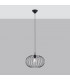 Tsuno Industrial Wire Frame Pendant Ceiling Light Black 1x E27-2