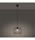 Tsuno Industrial Wire Frame Pendant Ceiling Light Black 1x E27-3