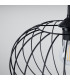 Tsuno Industrial Wire Frame Pendant Ceiling Light Black 1x E27-4