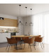 Tsuno Industrial Wire Frame Pendant Ceiling Light Black 1x E27-9