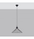 Eda Industrial Wire Frame Pendant Ceiling Light Black 1x E27-2
