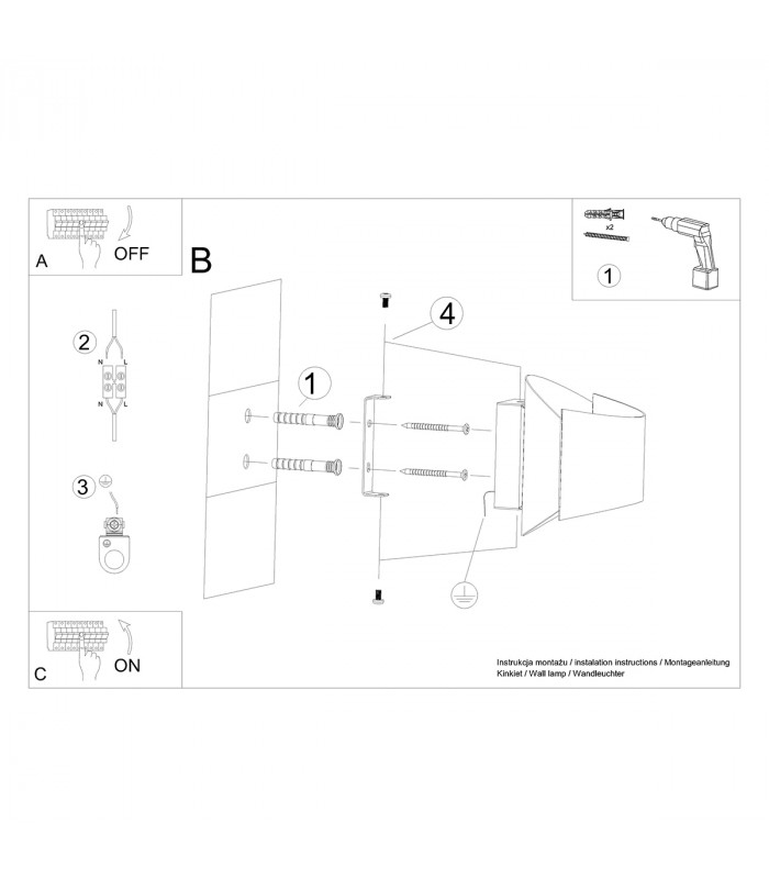 Toni Modern Up & Down Wall Lamp White 1x G9-6