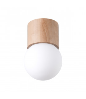 Boomo 19cm Modern Surface Mounted Downlight Wood 1x G9-1