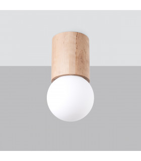 Boomo 23cm Modern Surface Mounted Downlight Wood 1x G9-2