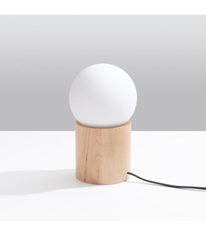Boomo Modern Globe Table Lamp Wood 1x G9-2