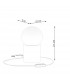 Boomo Modern Globe Table Lamp Wood 1x G9-5