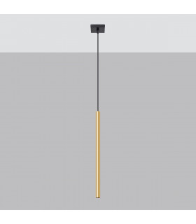 Pastelo Modern Slim Pendant Ceiling Light Polished Gold 1x G9-2