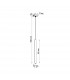 Pastelo Modern Slim Pendant Ceiling Light Polished Gold 1x G9-5