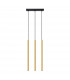 Pastelo Modern Bar Pendant Ceiling Light Polished Gold 3x G9-1