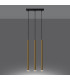 Pastelo Modern Bar Pendant Ceiling Light Polished Gold 3x G9-3