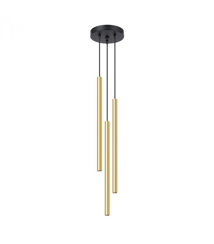 Pastelo Modern Cluster Pendant Ceiling Light Polished Gold 3x G9-1