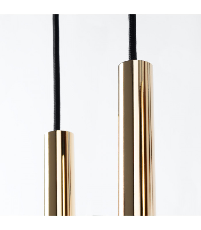 Pastelo Modern Cluster Pendant Ceiling Light Polished Gold 3x G9-4