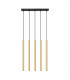 Pastelo Modern Bar Pendant Ceiling Light Polished Gold 5x G9-1