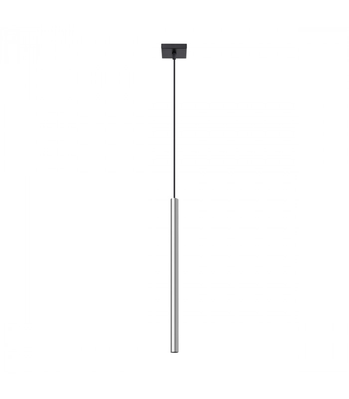 Pastelo Modern Slim Pendant Ceiling Light Chrome 1x G9-1