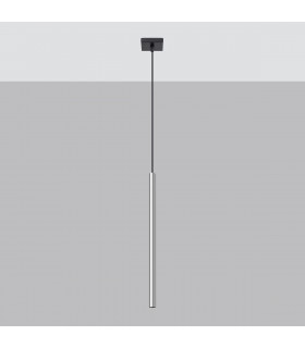 Pastelo Modern Slim Pendant Ceiling Light Chrome 1x G9-2
