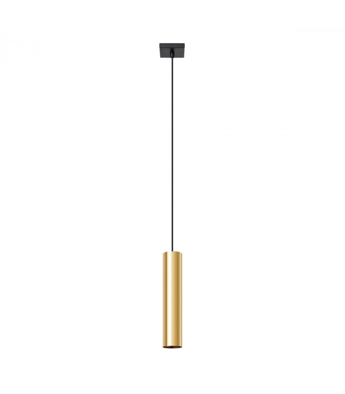 Lagos Modern Slim Pendant Ceiling Light Polished Gold 1x GU10-1