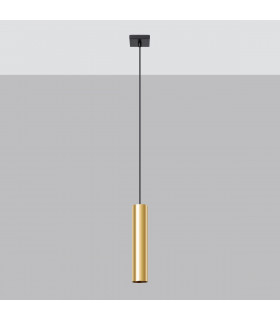 Lagos Modern Slim Pendant Ceiling Light Polished Gold 1x GU10-2